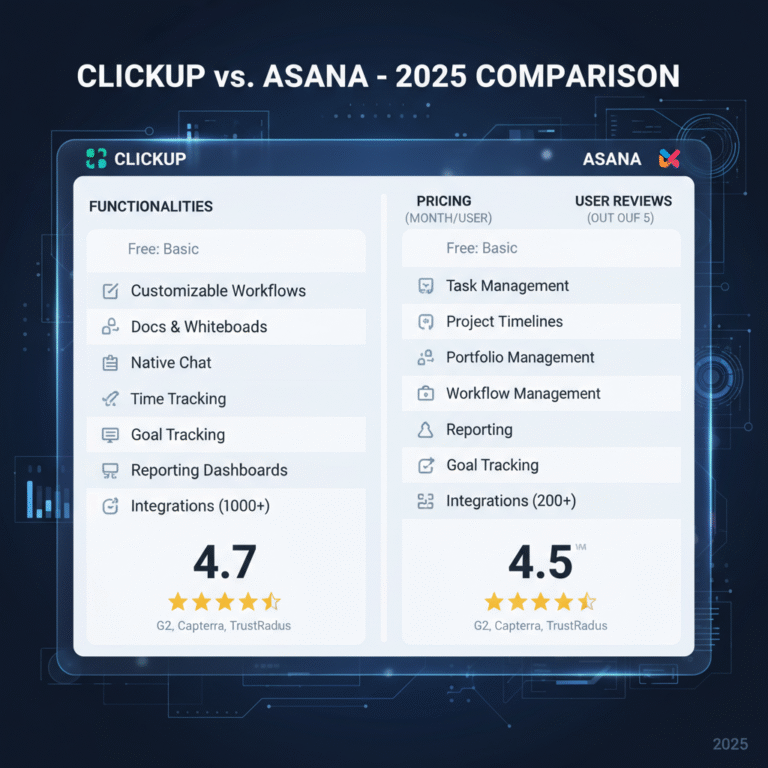 Comparatif ClickUp Vs Asana : Quel Outil Choisir En 2025